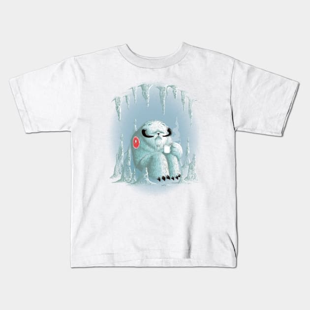 Somewhere on the Ice Planet Kids T-Shirt by Vinsse